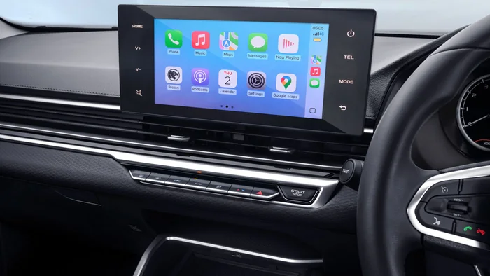 Skrin 8 inci wireless Apple CarPlay dan Android Auto — Proton S70 Lite